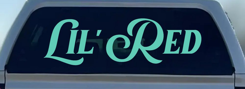 Lil Red Car or Truck Window Decal Sticker (Mint)