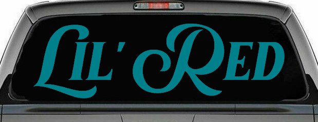 Lil Red Car or Truck Window Decal Sticker