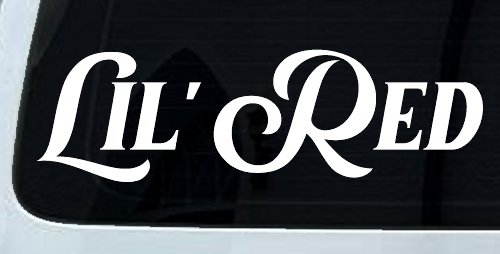 Lil Red Car or Truck Window Vinyl Decal Sticker (White)