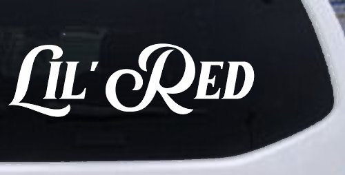 Lil Red Car or Truck Window Decal Sticker (White)