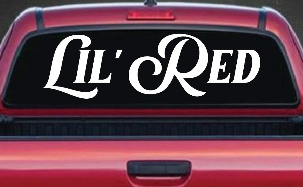 Lil Red Car or Truck Window Decal Sticker
