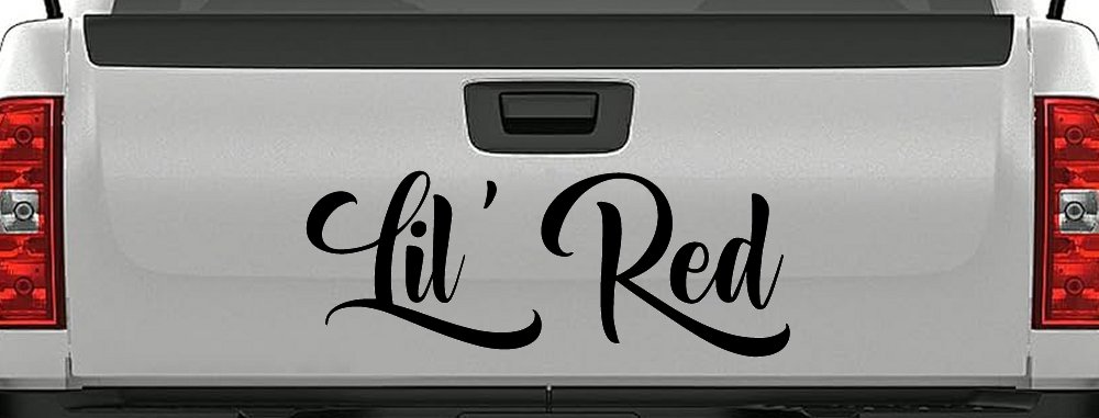 Lil Red Car or Truck Window Decal Sticker (Black)