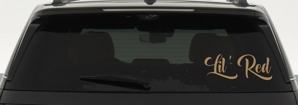 Lil Red Car or Truck Window Decal Sticker