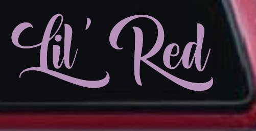 Lil Red Car or Truck Window Decal Sticker
