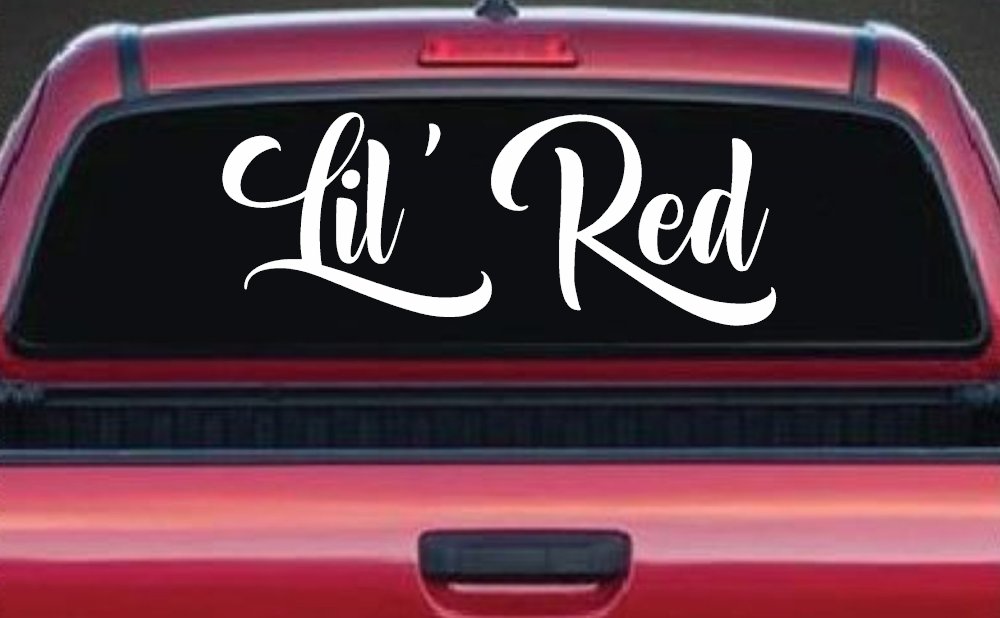 Lil Red Car or Truck Window Decal Sticker