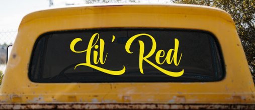 Lil Red Car or Truck Window Decal Sticker