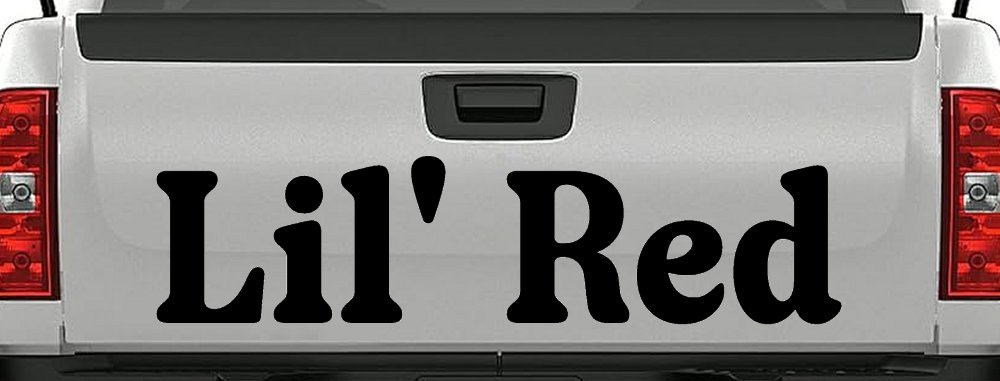 Lil Red Car or Truck Window Decal Sticker (Black)