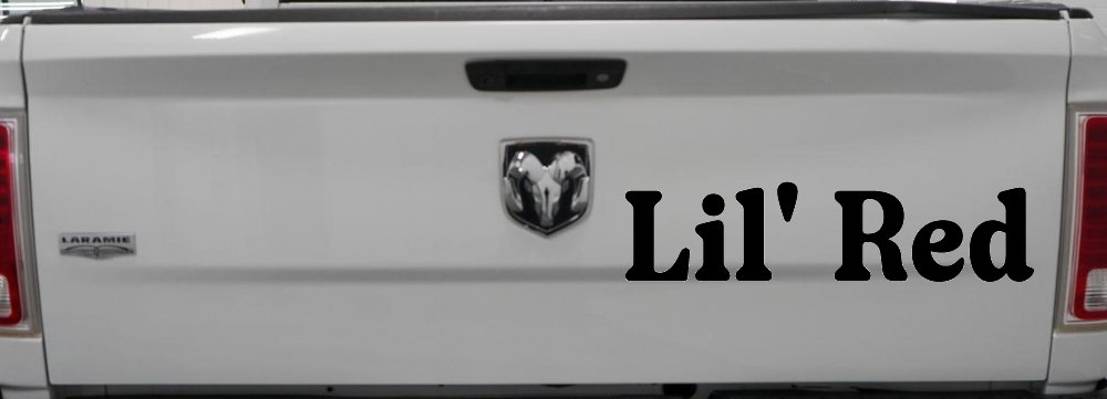Lil Red Car or Truck Window Decal Sticker