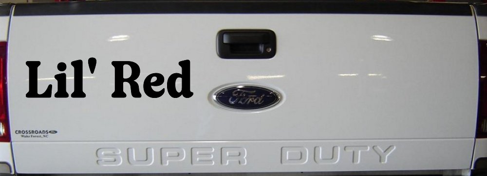 Lil Red Car or Truck Window Decal Sticker (Black)