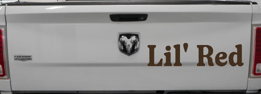 Lil Red Car or Truck Window Decal Sticker