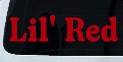 Lil Red Car or Truck Window Decal Sticker (Red)