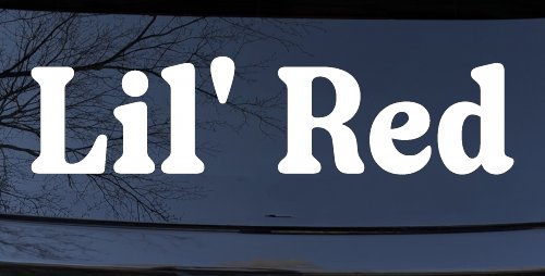 Lil Red Car or Truck Window Decal Sticker