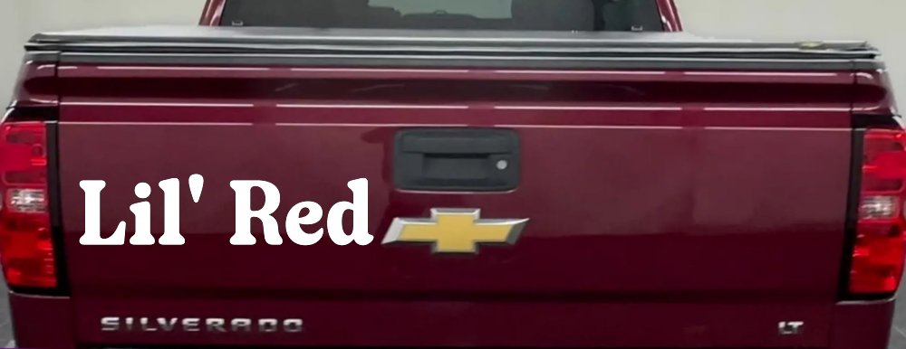 Lil Red Car or Truck Window Decal Sticker (White)