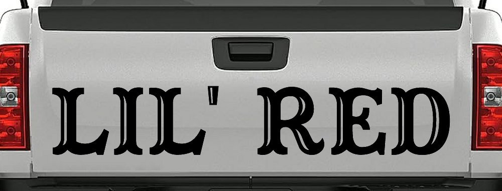 Lil Red Car or Truck Window Decal Sticker (Matte Black)