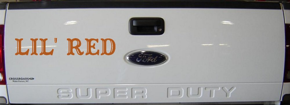 Lil Red Car or Truck Window Decal Sticker (Nut Brown)