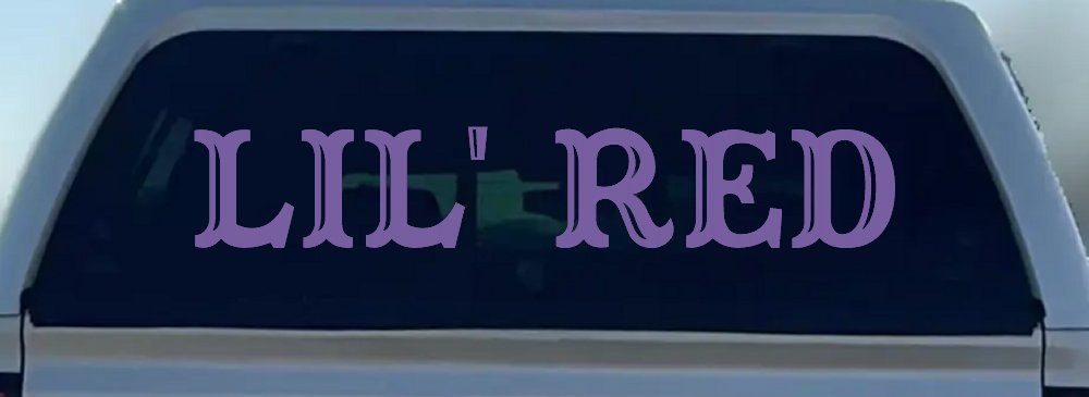 Lil Red Car or Truck Window Decal Sticker