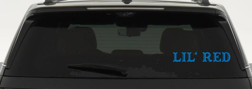 Lil Red Car or Truck Window Decal Sticker