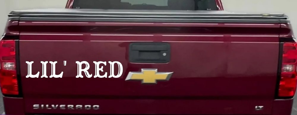 Lil Red Car or Truck Window Decal Sticker (White)