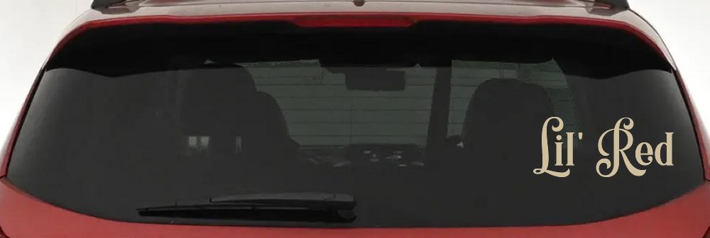 Lil Red Car or Truck Window Decal Sticker