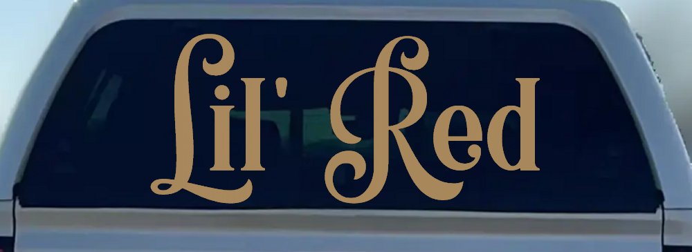 Lil Red Car or Truck Window Decal Sticker