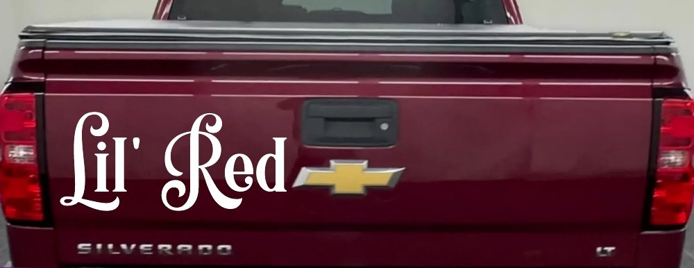 Lil Red Car or Truck Window Decal Sticker