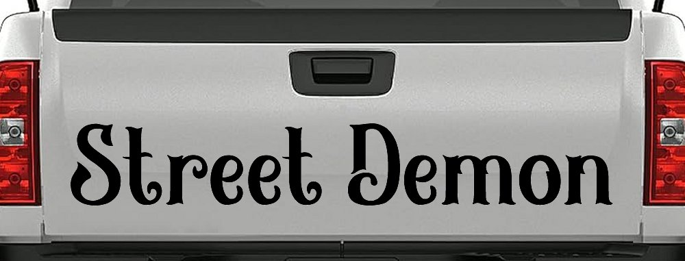 Street Demon Car or Truck Window Decal Sticker (Black)