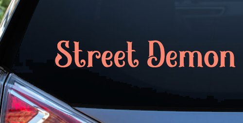 Street Demon Car or Truck Window Decal Sticker (Coral)