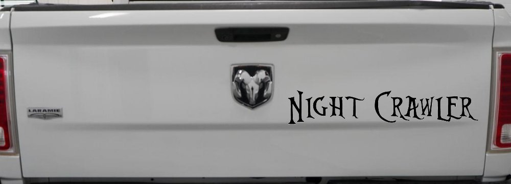 Night Crawler Car or Truck Window Vinyl Decal Sticker (Black)