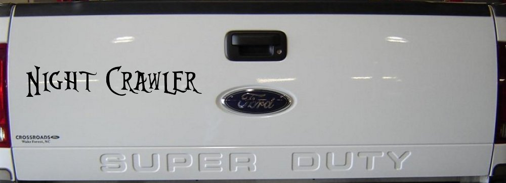 Night Crawler Car or Truck Window Decal Sticker (Black)