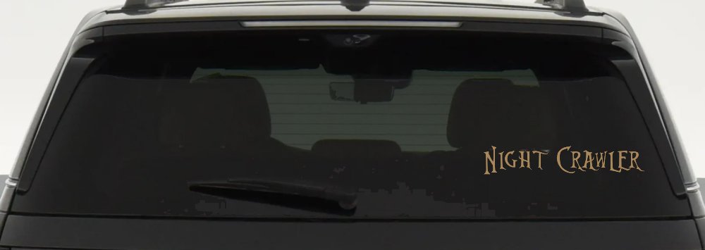 Night Crawler Car or Truck Window Decal Sticker