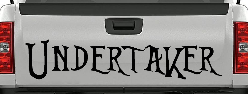 Undertaker Car or Truck Window Decal Sticker (Matte Black)