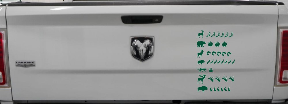 Hunting Big Game Keeping Count Car or Truck Window Decal Sticker