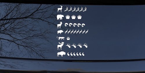 Hunting Big Game Keeping Count Car or Truck Window Decal Sticker