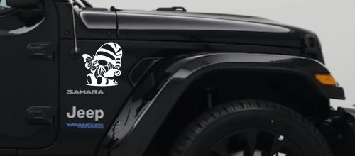 Gnome With Butterfly Butterflies Car or Truck Window Decal Sticker (White)