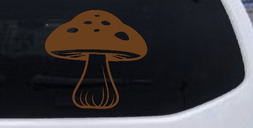 Mushroom Car or Truck Window Decal Sticker (Copper)