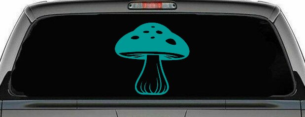 Mushroom Car or Truck Window Decal Sticker