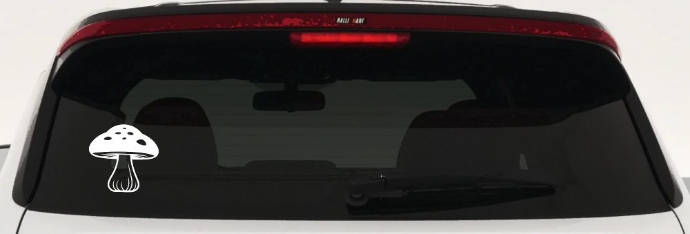 Mushroom Car or Truck Window Decal Sticker