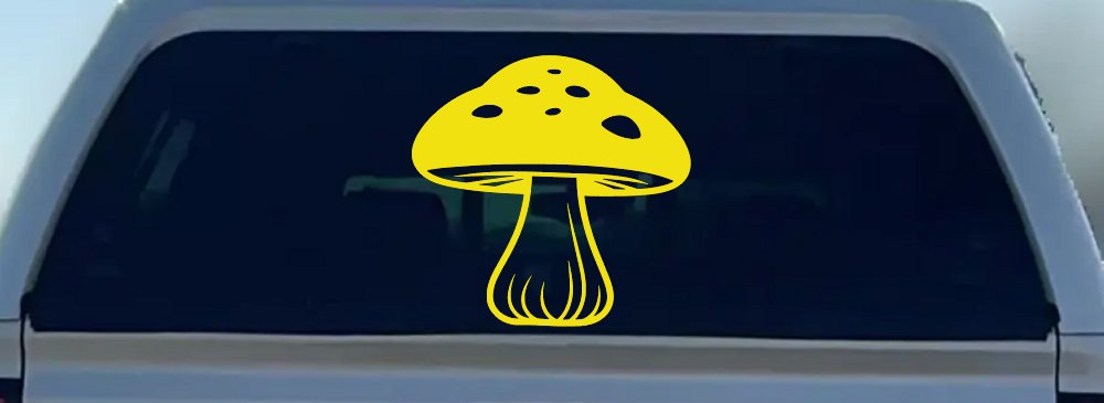 Mushroom Car or Truck Window Decal Sticker