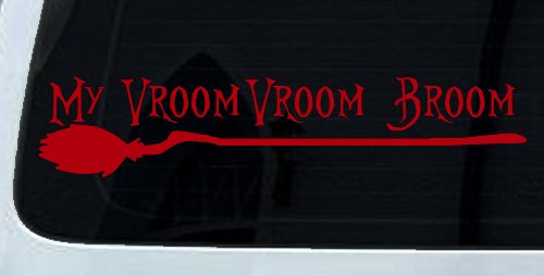 My Vroom Vroom Broom Car or Truck Window Decal Sticker