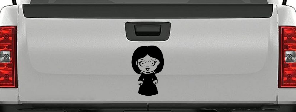 Tiffany Bride of Chucky Horror Kid Gothic Halloween Car or Truck Window Decal Sticker (Black)