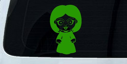 Tiffany Bride of Chucky Horror Kid Gothic Halloween Car or Truck Window Decal Sticker (Lime)
