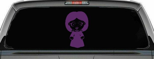 Tiffany Bride of Chucky Horror Kid Gothic Halloween Car or Truck Window Decal Sticker (Violet)