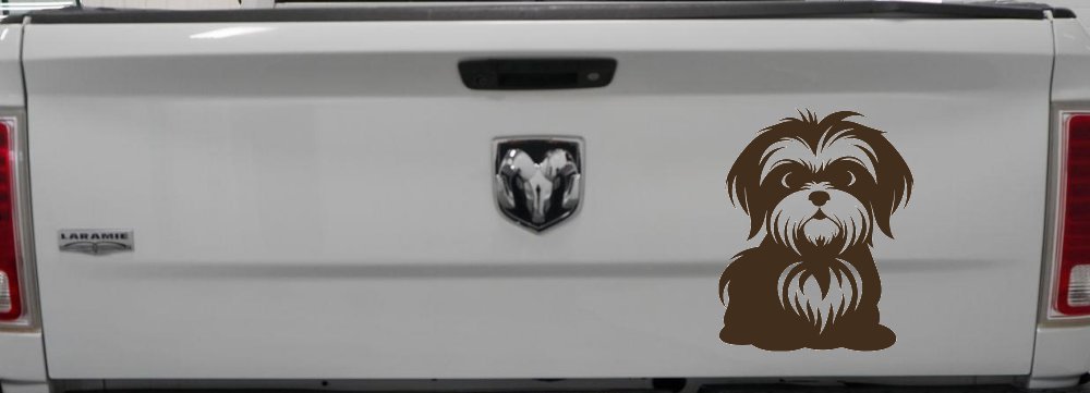 Shih Tzu Dog Car or Truck Window Decal Sticker