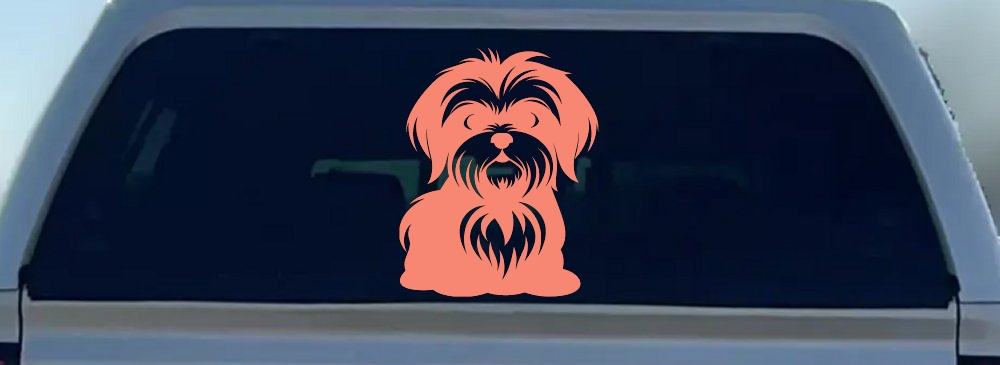 Shih Tzu Dog Car or Truck Window Decal Sticker
