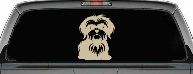 Shih Tzu Dog Car or Truck Window Decal Sticker