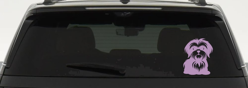 Shih Tzu Dog Car or Truck Window Decal Sticker