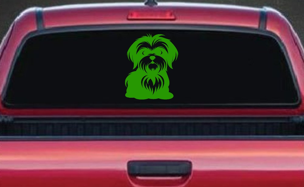 Shih Tzu Dog Car or Truck Window Decal Sticker
