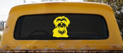 Shih Tzu Dog Car or Truck Window Decal Sticker