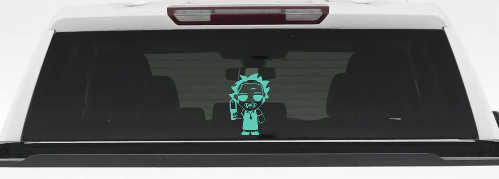 Leatherface Horror Kid Gothic Halloween Car or Truck Window Decal Sticker (Mint)