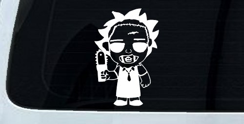 Leatherface Horror Kid Gothic Halloween Car or Truck Window Vinyl Decal Sticker (White)